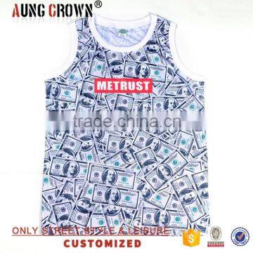 High Quality Mens tank top Print