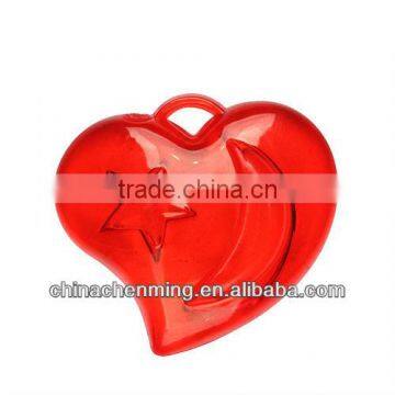 modern acrylic transparent heart beads