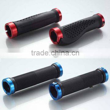 famous brand good quality EN certification rubber pvc TPR lock on rings mtb down hill bmx bike grip
