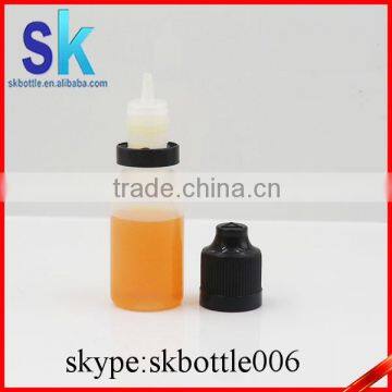 PE 10ml e liquid bottle with tamper evident seal