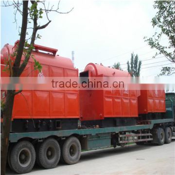 Manual rice husk wood boiler for steam