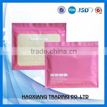 Stand up T-shirt Bag With Zipper, Plastic Underwear Clothes Packaging Bag photo-4