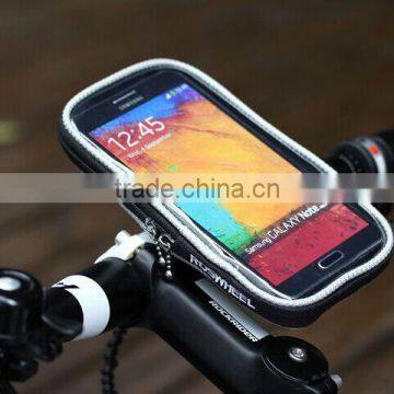 bicycle handlebar mobile bag with patent quick release buckle