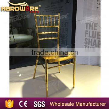 Foshan Gold and White Chivari Tiffany Wedding Chair Quality Choice photo-2