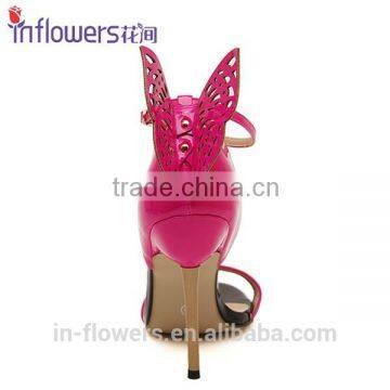 Back Butterfly Ankle Strap Fashion Lady Dress Shoes,girls High Heels photo-2