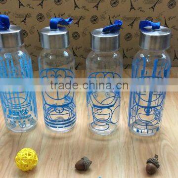 high quality glass water bottle Eco-Friendly Feature and Glass Drinkware Type beverage bottle