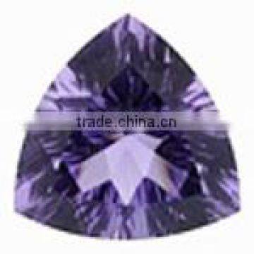 Iolite concave trillion cut