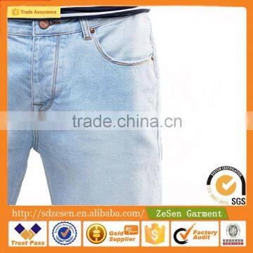 Wholesale Apparel Distressed Stretch Slim Bleach Wash Denim Jeans Shorts For Men photo-6