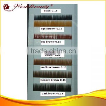 Hot sale colorful silk mink eyebrow extensions