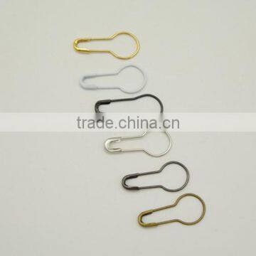 1000 pcs Pear Shaped gold black silver bronze color copper metal safety pins brass safety pins length (20mm)