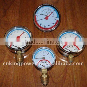 Temperature pressure gauge