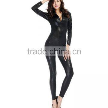Wholesale Costumes For Adults Wholesale Sexy Faux Leather Cheap Latex Catsuit photo-4