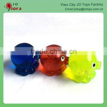 Plastic material sticky octopus toy for capsule toy vending machine