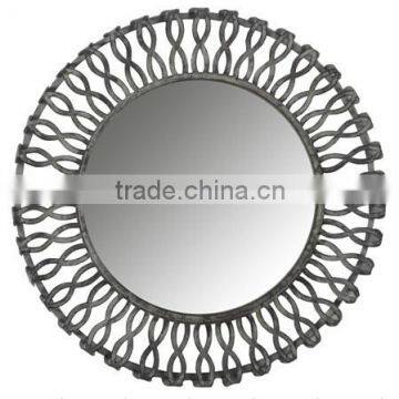 Handmade French Antique Decorative Round Metal Wall Mirrors photo-2