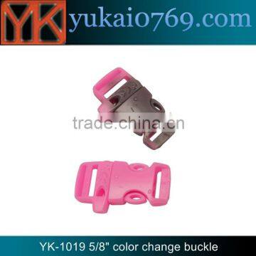 Yukai 5/8" plastic overall buckle/outdoor sports whistle buckle/paracord bracelet buckle
