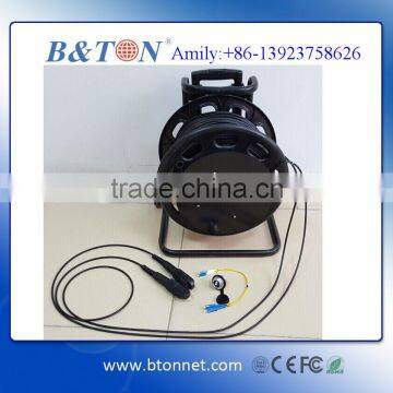 TPU Field Tactical Armored Fiber Optic Patch Cord DLC/UPC-LC/UPC Duplex SM 100M photo-5