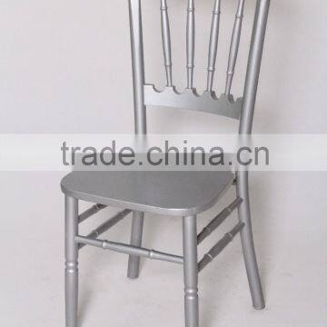 silver wood modern event wedding banquet rental party church Camelot chateau chair