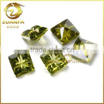 square shape table engrave color loose cz stones