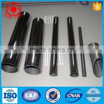 Bright Polished stainless steel pipes astm a554 tp201,tp304