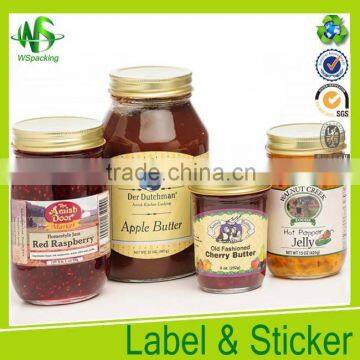 Food paper sticker Waterproof honey private label honey label