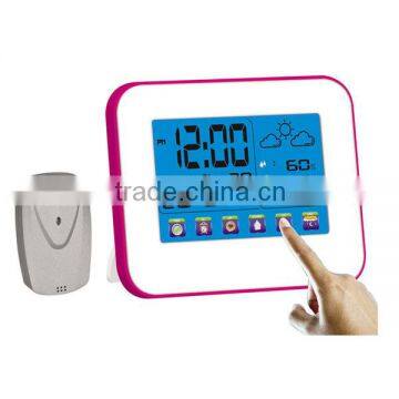 RF 433MHz Wireless Weather Station with Touch Screen