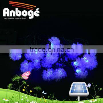 Chuzzle Ball Solar Outdoor Lights String Multi-color 20 Led Fairy Waterproof Lights for Christmas Garden Party Decoration blue