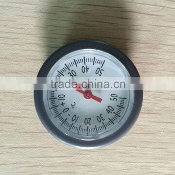 Plastic round mini thermometer