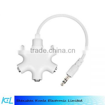 Multi Headphone Splitter 5 in 1 Eearphone splitter with Aux Cable