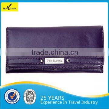 Hot Selling Popular Genuine Leather RFID Blocking Lady Wallet                        
                                                Quality Choice