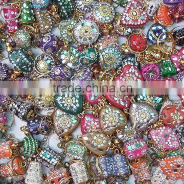 Christmas Special Offer - Rajasthani Handicraft Gift- Lac Key Chain Keyrings - Alibaba