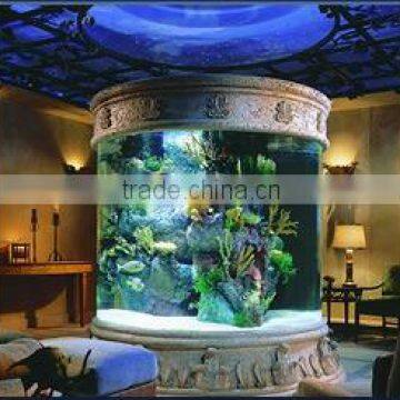 2 meter wide Cylinder Acrylic aquarium