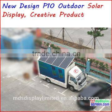 solar led display screen, p10 p5 solar outdoor display.