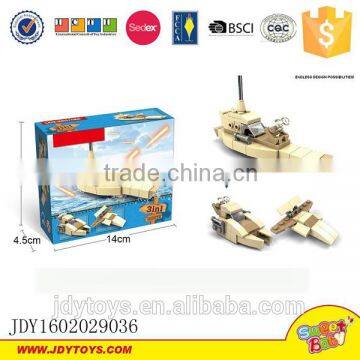 Military toys series toy brick warcraft toys 3 in 1 military aircraft 3 style