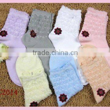 wholesale hot selling popular girls socks small MOQ .can retail kids frill socks