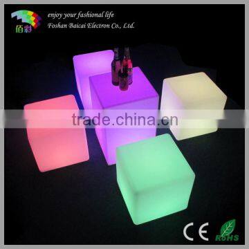 Portable garden decoration LED Cube Chair/LED Cube Furniture/Outdoor furniture