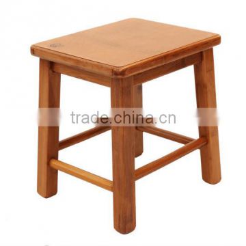 small durable square bamboo & wood stool