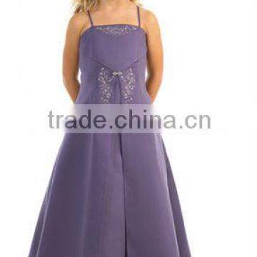 Hot Sale Child Dress Satin A-line Flower Girl ALF-026