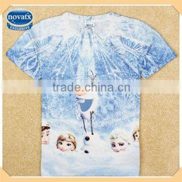 (C5205Y ) BW 2-8Y manufacturer wholesale Nova kids cheap summer t shirts boys fashion Frozen 3d t shirt