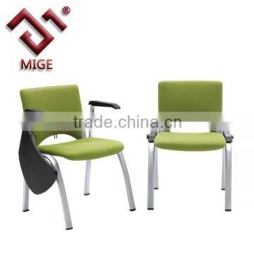 Green color small meeting tables and chairs