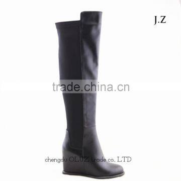 LQEB34 unique winter wedge boots fuzzy lining winter boots mukluk winter boots rubber outsole