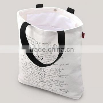 silk screen printing packing cotton handle bag