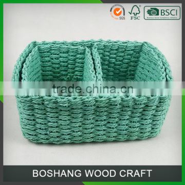 Natural Square Storage Decoration Wicker Storage Basket for Gift