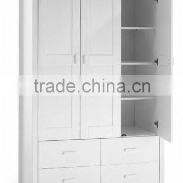 LB-JX3010 High gloss lacquer white wardrobe