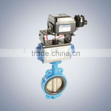 butterfly valve with pneumatic cylinder