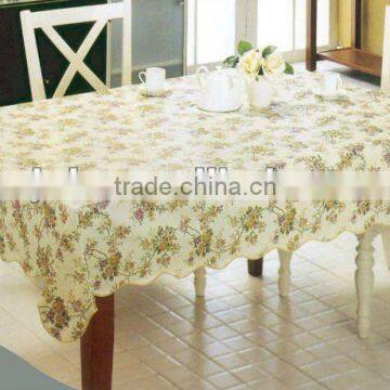 table runner , daily use tablecloth with lace edge