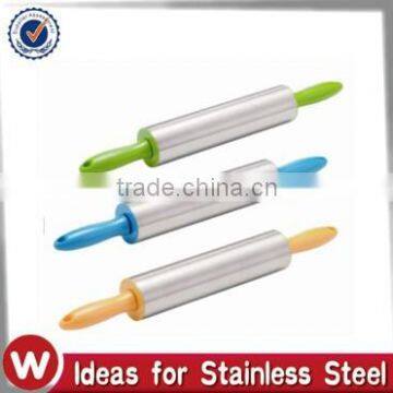 Stainless Steel Rolling Pin with Plastic Handle