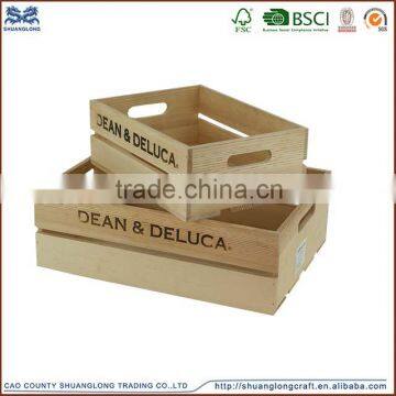 2016 pine gift box wood crate pine boxes wholesale