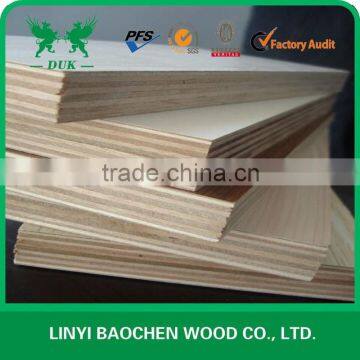 Hardwood core Melamine Furniture Plywood 4' x 8' x 18mm / Wooden grain paper laminated board