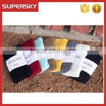 C06 Custom Wholesale cable knitted Boot Cuffs Knitted Boot Socks Women faux Leg Warmers