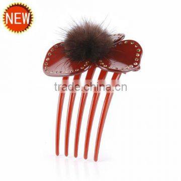 Delicate cellulose hair accessory of hair combs